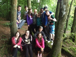 This is my amazing group of friends, we had an afternoon in the forest.